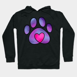 Pet Love Tiedye Purple Hoodie